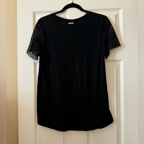 Michael Kors - Lace Sleeve Tee - Picture 2 of 5